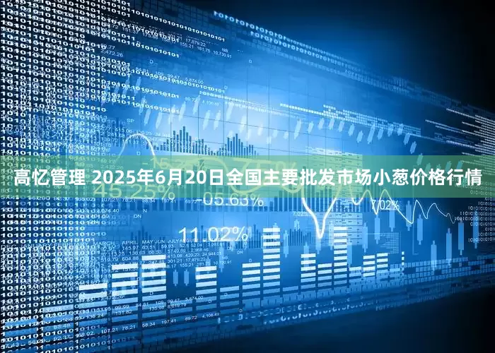 高忆管理 2025年6月20日全国主要批发市场小葱价格行情